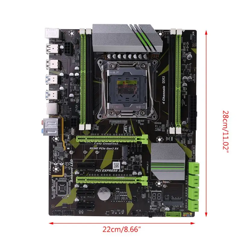

X99 2011-V3Pin DDR3 Desktop Computer Mainboard Motherboard for E5 2678V3 CPU Kit