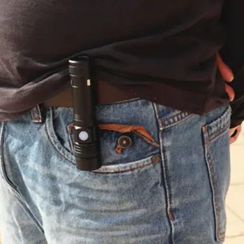 

Led Self-defense Flashlight T6 Glare Long-Range Usb Charging Small Flashlight Pen Clip Outdoor Lighting Mini Flashlight