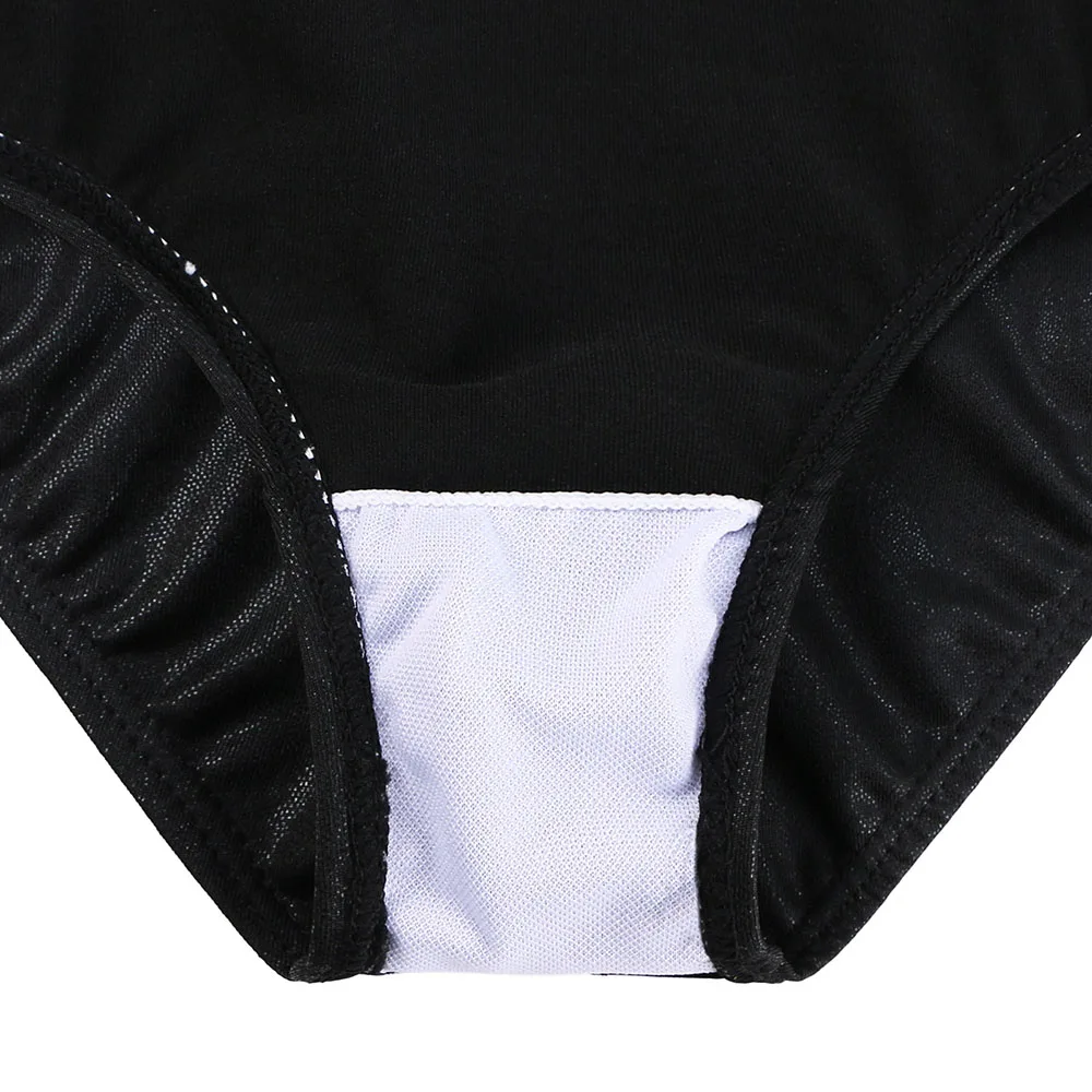 BAOHULU Black Sequins Girls Leotards for Gymnastics Mesh Long Sleeve Jumpsuit Ballet Bodysuit Kids Athletics Training Costume