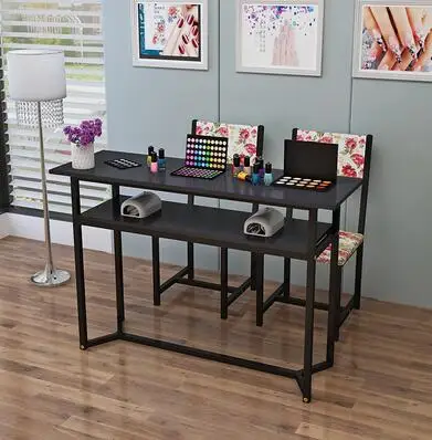New manicure table single double manicure shop table special price economic simple modern and chair set