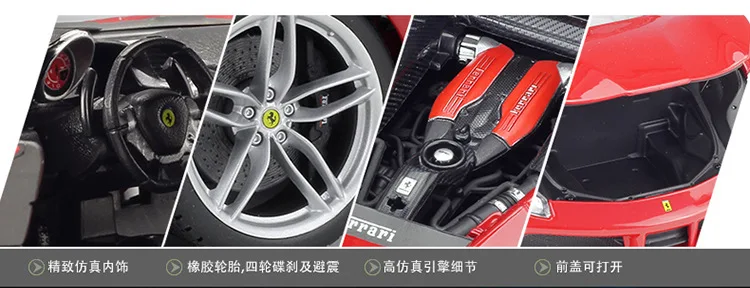 Bburago 1:18 FERRARI 488 GTB модель автомобиля из сплава Коллекционная игрушка Подарки