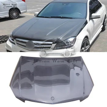 

FRP Carbon Fiber Front Bumper Engine Hood Bonnet For Mercedes Benz W204 C63 AMG 2012 2013 2014 AMG style