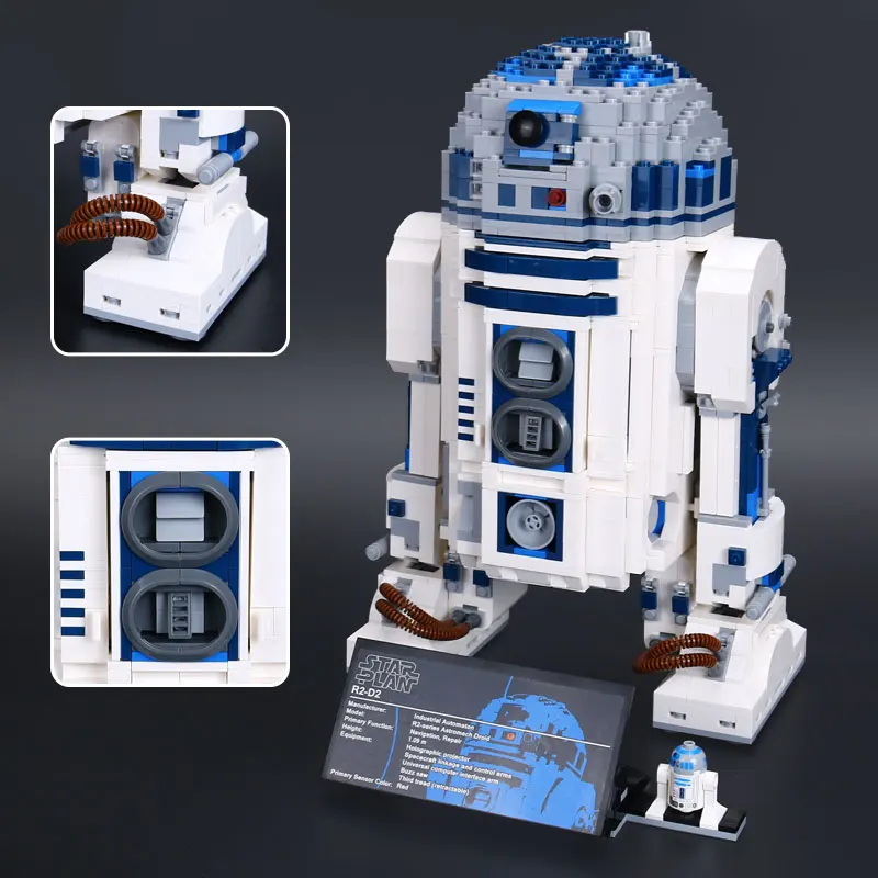 

Compatible Legoing star wars Action Figures R2D2 Robot starwars R2-D2 Model Building Blocks Toys For Children Gifts Fit Legoing