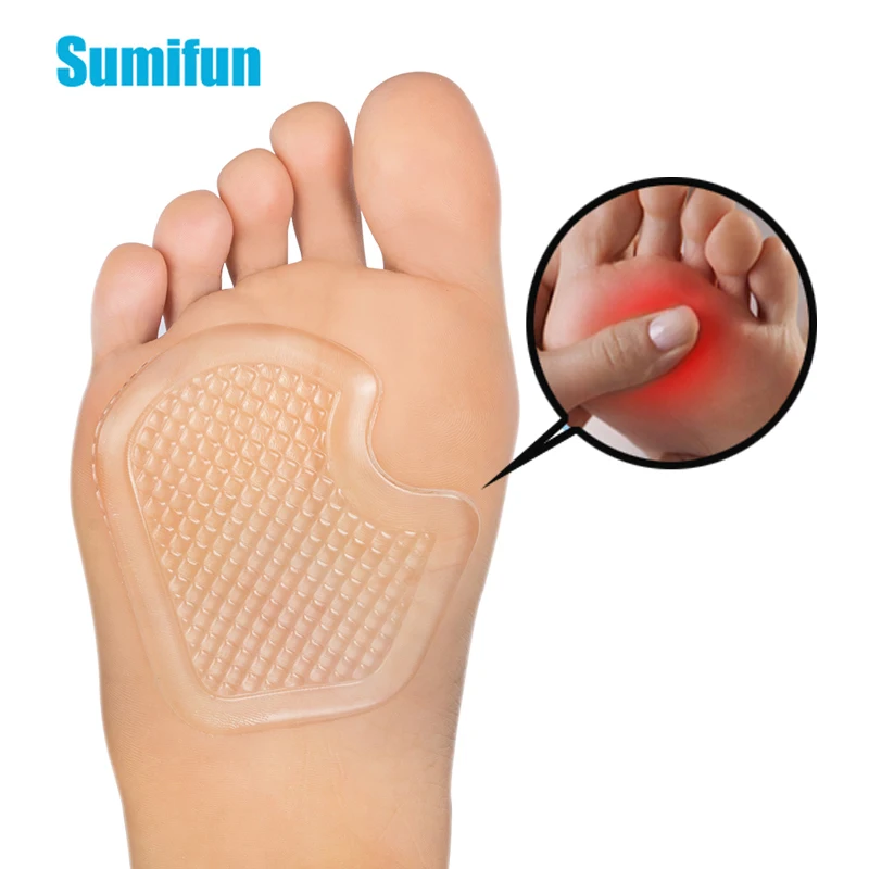 8 шт. прозрачная гелевая подушечка под стопу на высоком каблуке эластичная