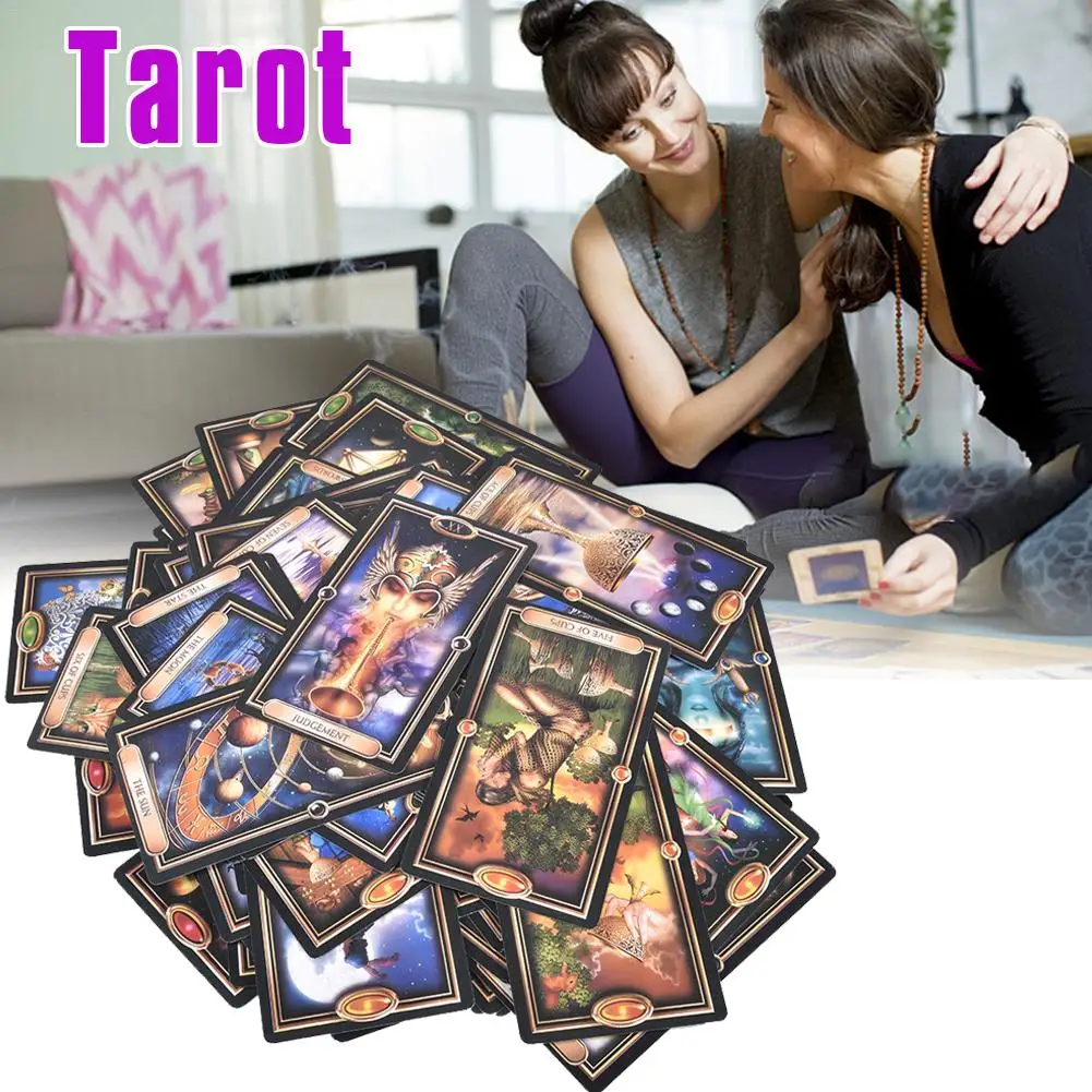 78 Позолоченные карты Таро Ivination Fate Tarot колода настольные игры Английский для семьи Подарок вечерние игральные карты
