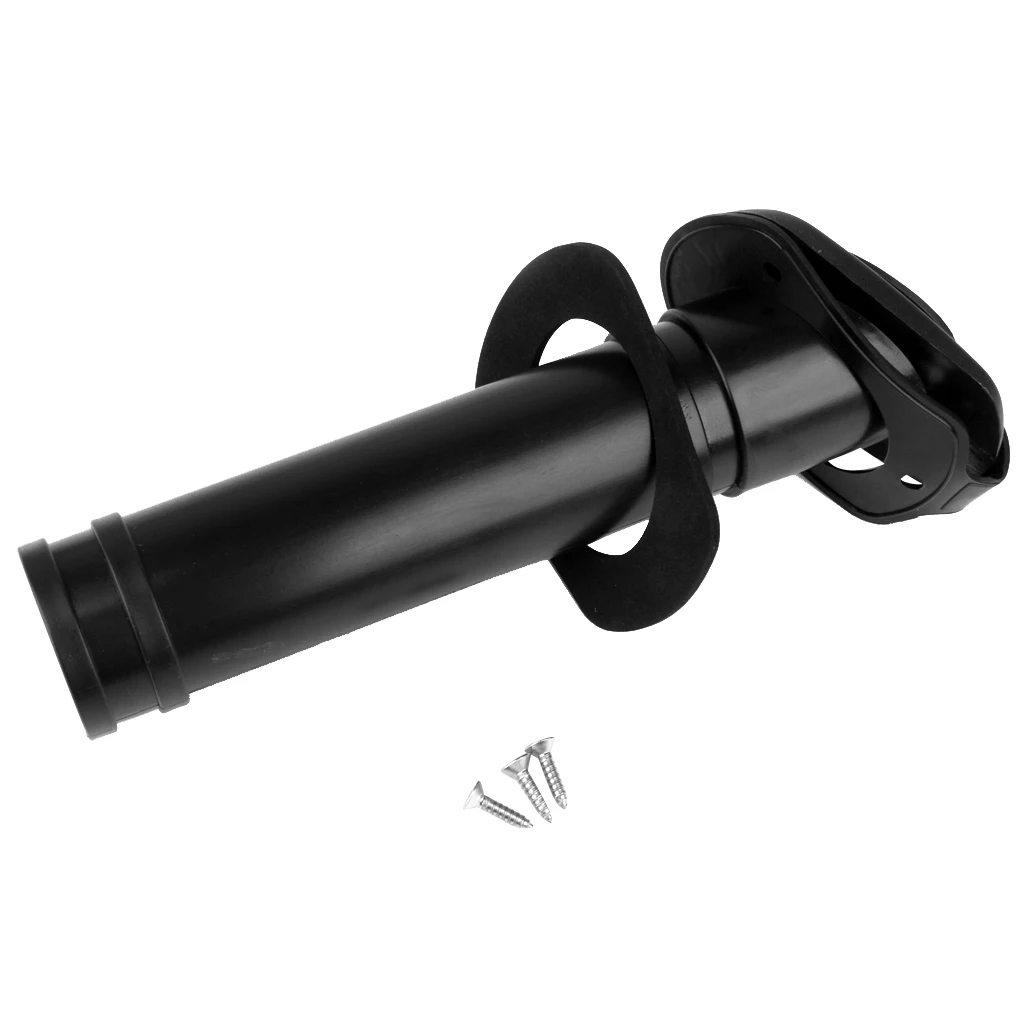 2Pcs Flush Mount Rod Holder Rack Bracket & Cap Gasket For Boat Kayak Fishing
