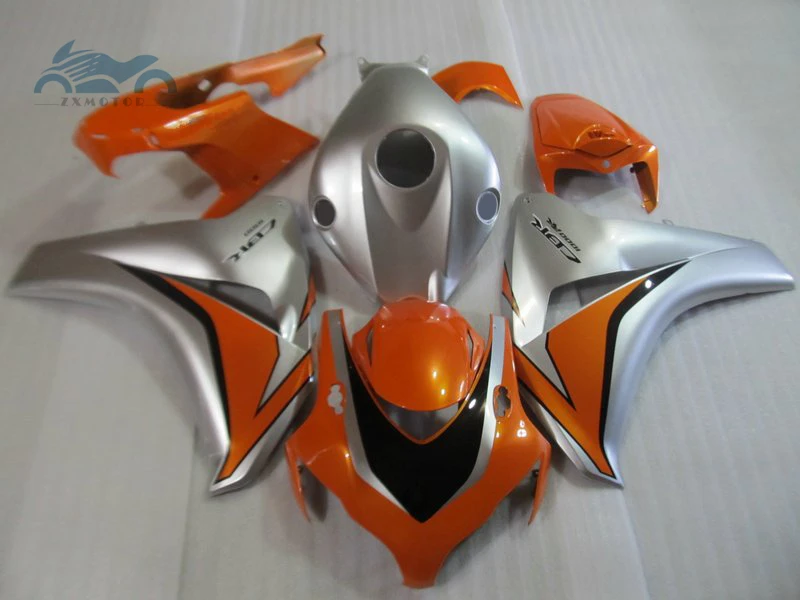 

Upgrade your Injection fairing kit fit for Honda CBR1000RR 2008-2011 CBR 1000RR 08-11 silver orange plastic fairing kits KQ11