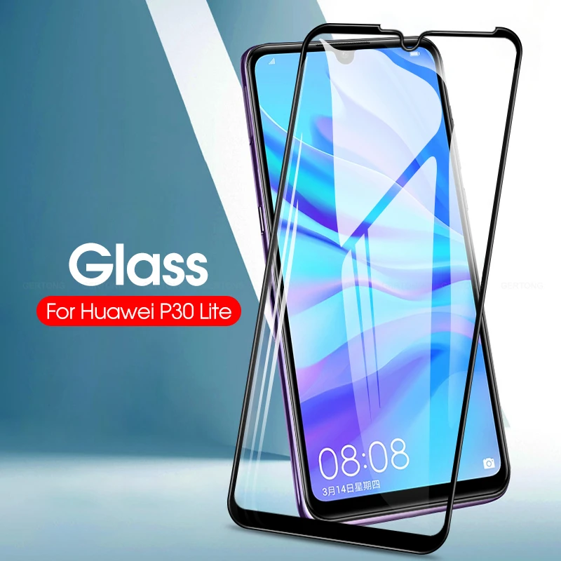 HD полное покрытие закаленное стекло для Huawei P30 Lite Защита экрана P30lite 2019 6 15 дюймов