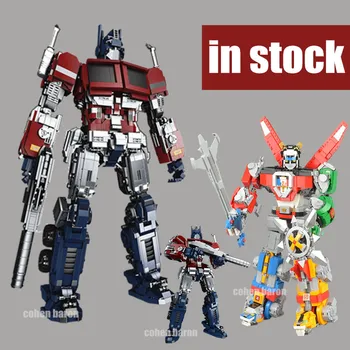 

New Deformation Ideas Optimus Robot Voltron Prime Defender of The Universe Fit Technic Building Block Bricks Toy Kid Birthday