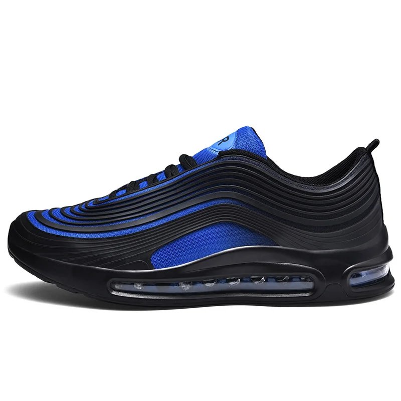 Новая спортивная обувь, с терморегулирующей подушкой, спортивная обувь для мужчин, дышащие кроссовки, удобная спортивная обувь для бега, Zapatillas, большие размеры 47 - Цвет: Blue