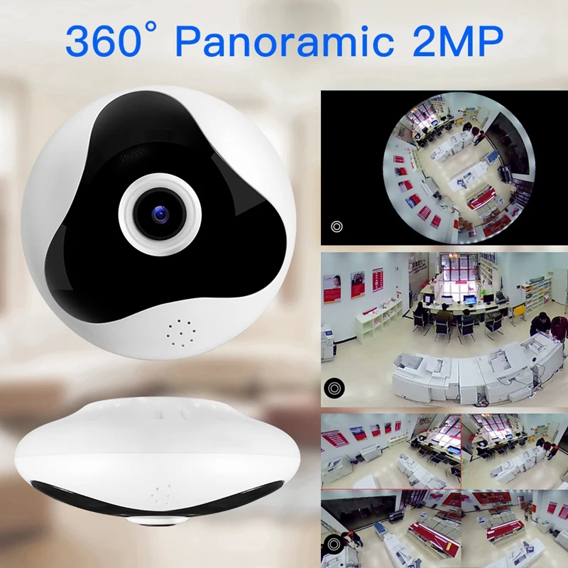 Ip-камера рыбий глаз панорамная камера 960P беспроводная домашняя сетевая камера Us Plug