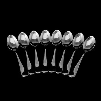 

8 Pcs Demitasse Espresso Stainless Steel Spoon Tea Coffee Soup Rice New K1MF