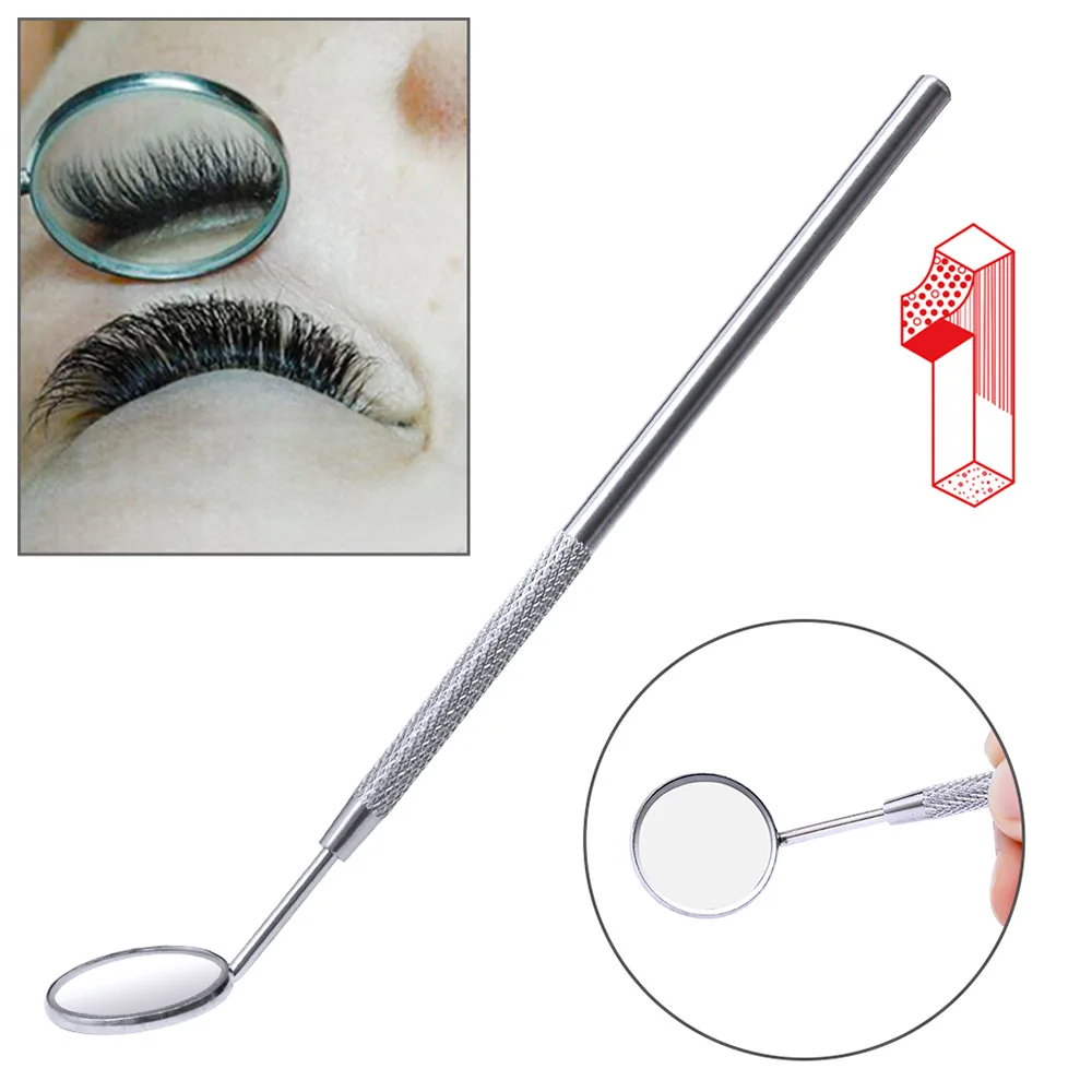 Multifunction Checking Mirror Eyelash Extensions Dental Mouth Check Tools Stainless Steel Eyelash Supplies
