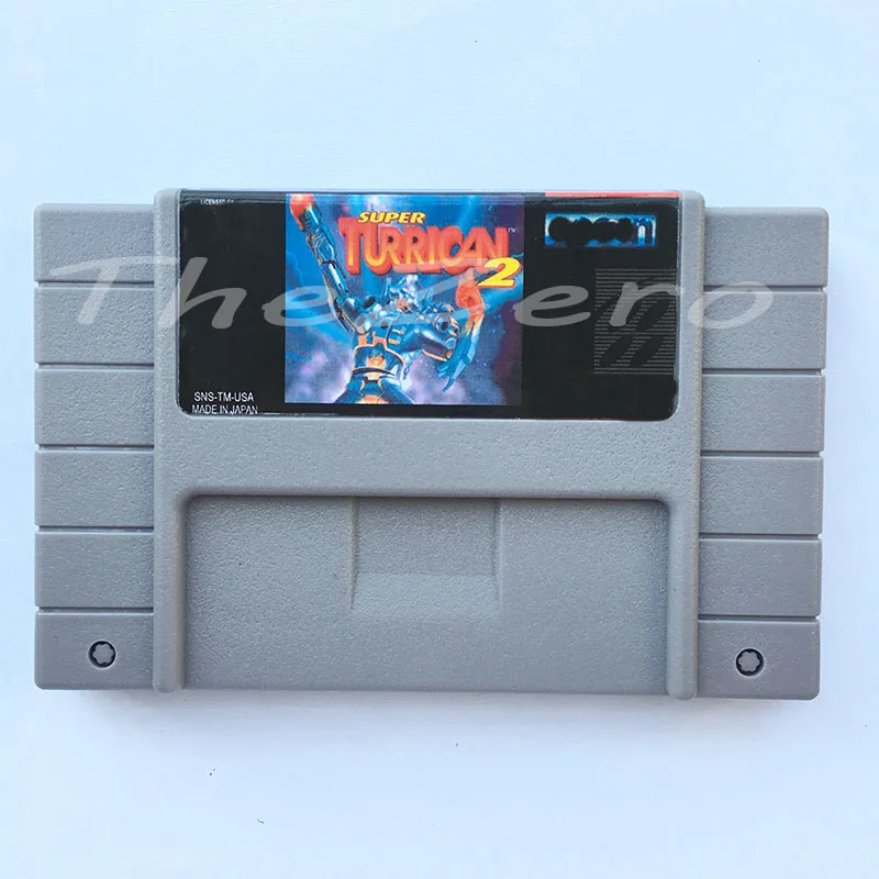 Super turrican 2 видео игровая Версия США 16 бит для карточки для супер игры чернильного картриджа для 46pin NTSC игры