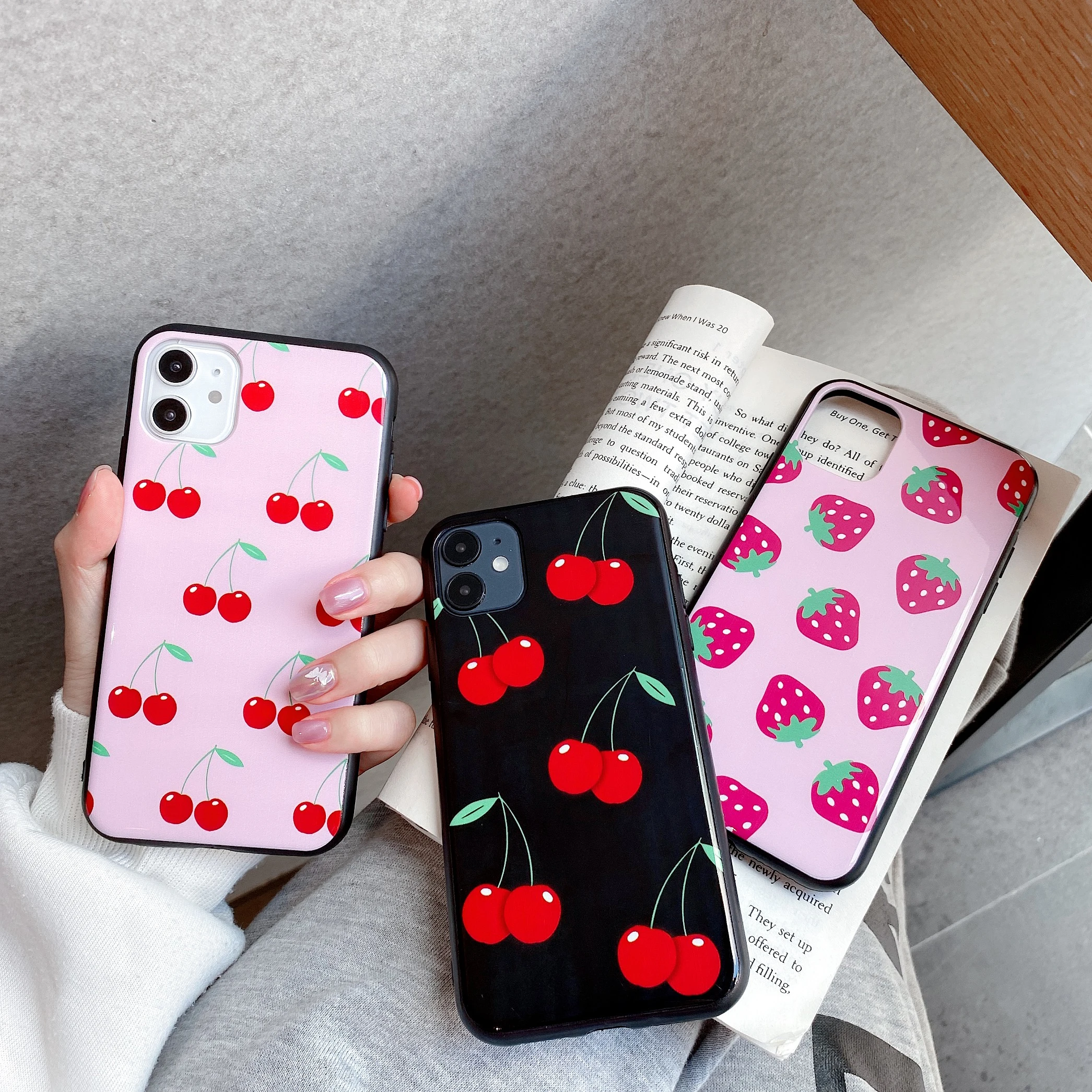 Starktni Popular Black Cherry Strawberry Classic WF iamhalsey Phone Case For iphone 11 11PROMAX XR 6 8 7Plus X XS MAX Hard Cover Starktni Popular Black Cherry Strawberry Classic WF iamhalsey Phone Case For iphone 11 11PROMAX XR 6 8 7Plus X XS MAX Hard Cover
