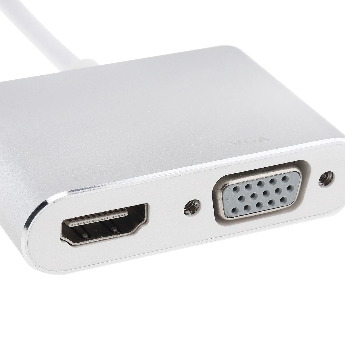 Два в одном портативный адаптер TypeC к HDMI/VGA поддержка устройств с поддержкой TypeC к устройствам с поддержкой HDMI/VGA для ноутбуков
