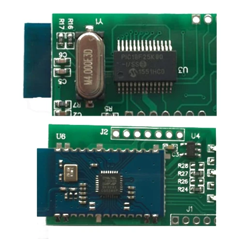 Мини сканер PIC18F25K80 ELM327 V1.5 Bluetooth ELM 327 v1.5 OBD2 диагностический адаптер инструмент для