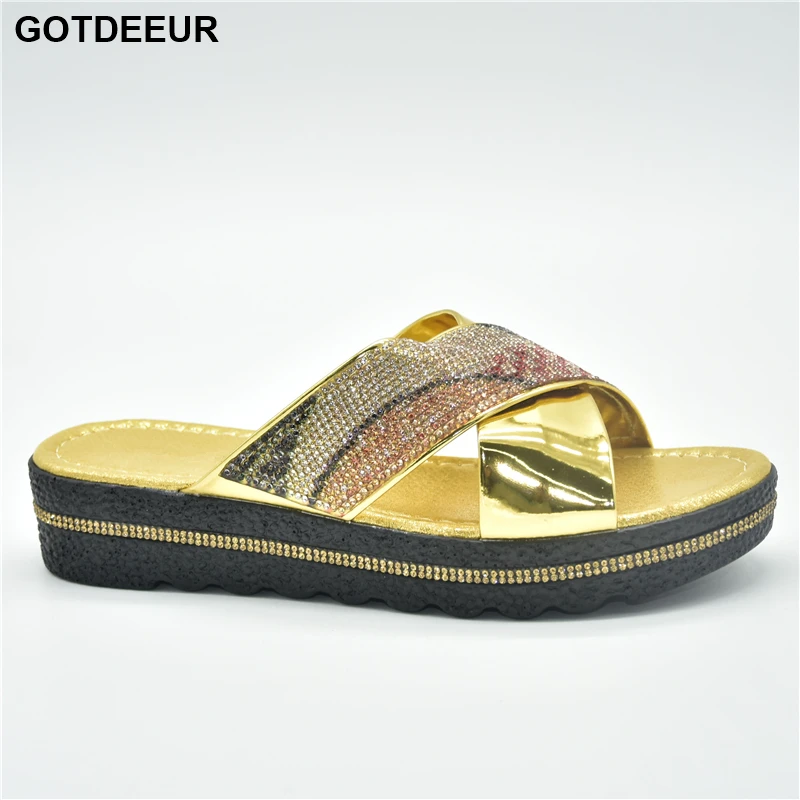 

Новейший дизайн, африканская обувь, украшенная Стразы 2021, модные женские туфли-лодочки с открытым носком, женская обувь, 43 итальянские туфли