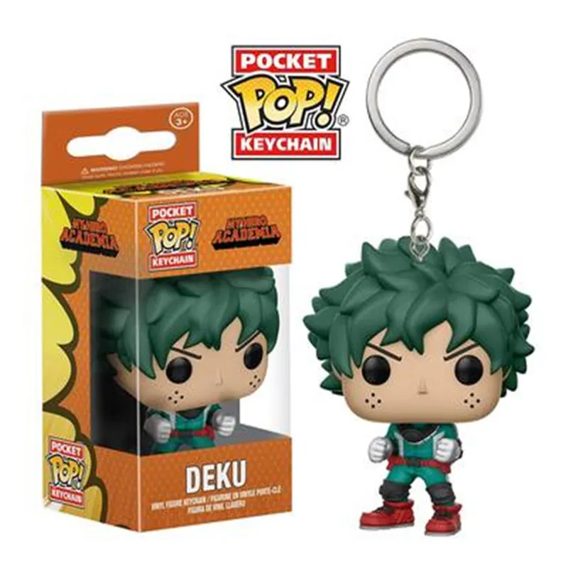 

My Hero Academia Bakugo Deku MF Figma Midoriya Izuku Pocket Keychain Action Figure Collection Toys