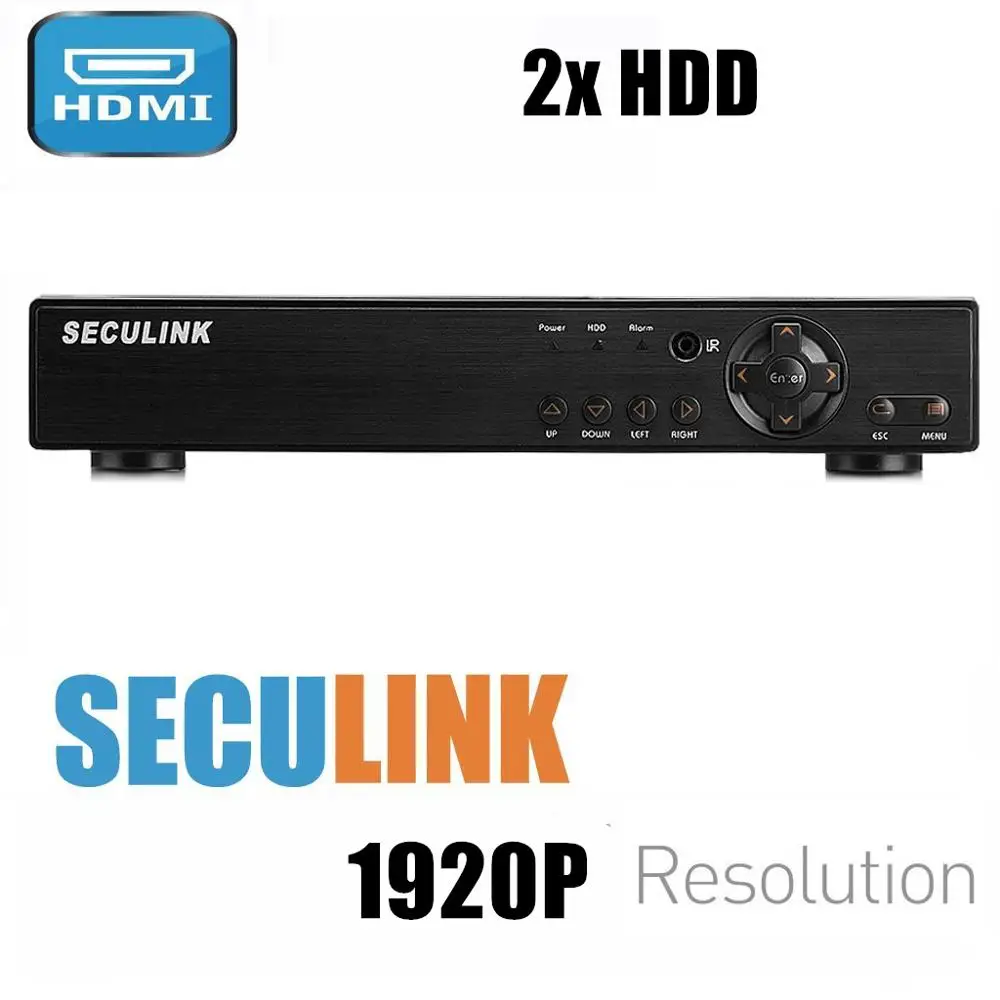 Seculink 8CH 16CH 5MP 5 en 1 AHD DVR grabadora de vigilancia CCTV HDMI VGA H.265 compresión P2P rem