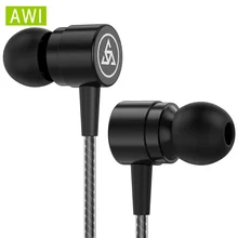 AWI D1 стерео бас наушники аудио наушники с микрофоном 3,5 мм разъем наушники регулятор громкости гарнитуры для Iphone Ipod Xiaomi