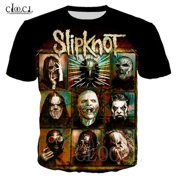 

New Popular Summer Casual T-shirt 3D Print Rock Punk Rock Band Slipknot T Shirts Punk Streetwear Hip Hop Tshirts Fashion Tee Top