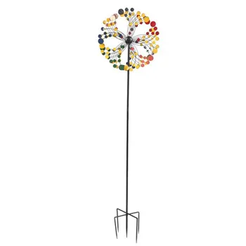 

Multicolored Windmill Round Shape Attractive Addition To Your Lawn Or Garden