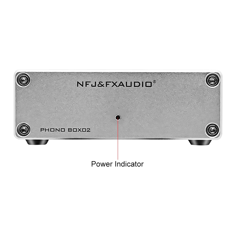 Предусилитель NFJ & FXAUDIO BOX02 LP проигрыватель виниловых записей HIFI Mini MM/MC