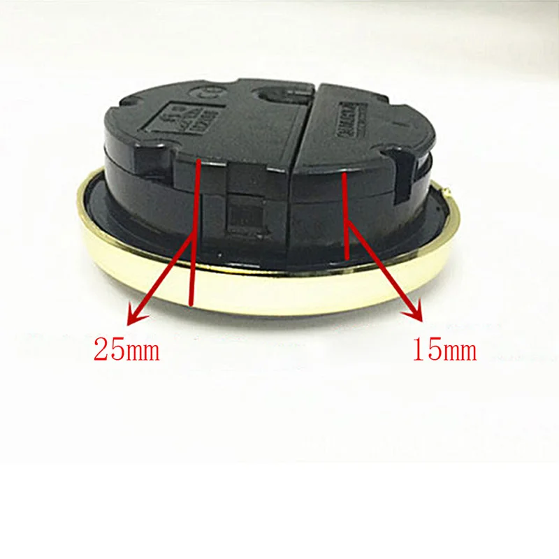 프놈펜 철제 가구 시계, 헤드 조명 시계, 삽입 골드 트림, 로마 흰색 얼굴 숫자 장식, 65mm
