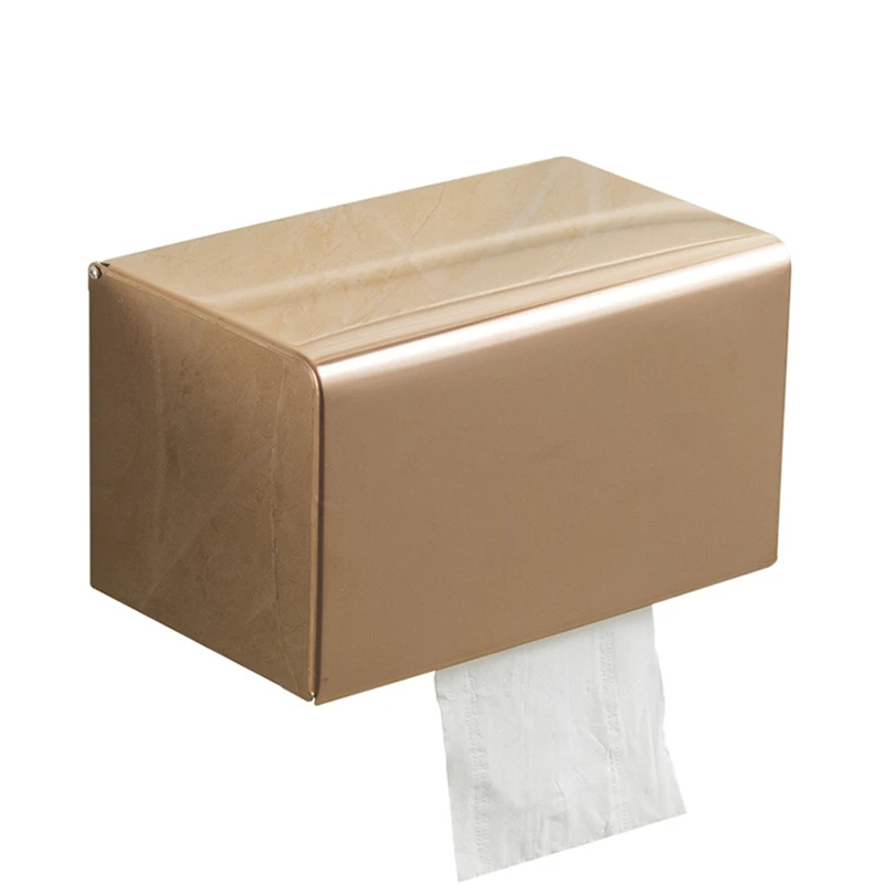 Stainless Steel Hanging Tissue Boxes Creative Punch-Free Waterproof Bathroom Kitchen Organization Wall Mounted Roll Paper Holder | Дом и сад