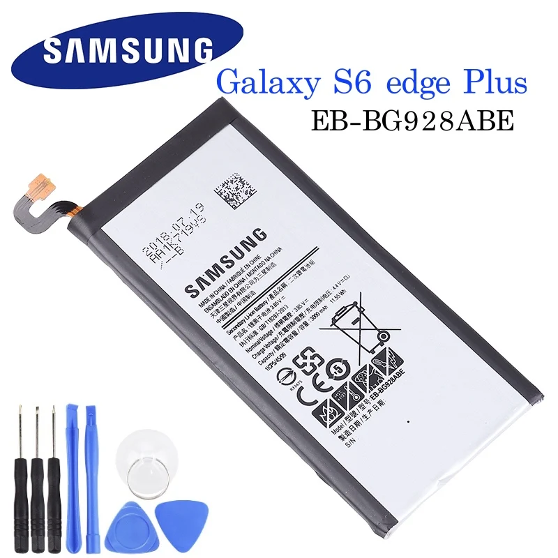 EB-BG928ABE Батарея для samsung Galaxy S6 Edge Plus SM-G9280 G928P G928F G928V G9280 G9287 плюс S6edge+ 3000 мАч