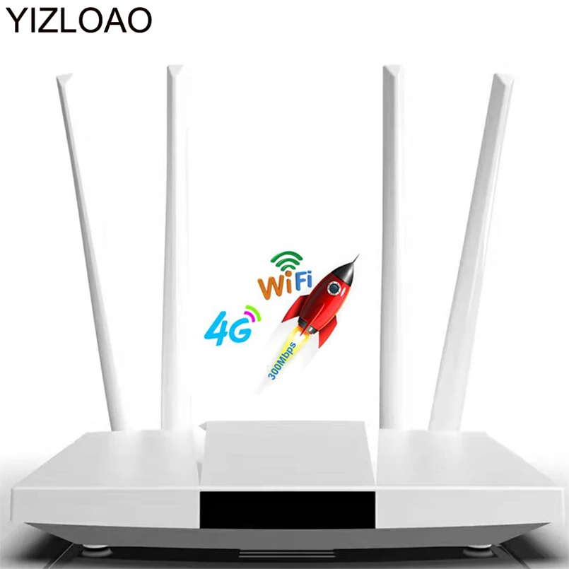 YIZLOAO 4G LTE CPE/Router 300Mbps Gateway Entsperrt Wifi Router 4G LTE FDD TDD RJ45 Ethernet ports & Sim Karte Slot Bis zu 32 benutzer