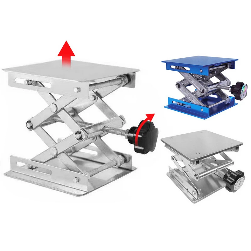 Aluminum Lifter Router Plate Table Woodworking Machinery Engraving Laboratory Lifting Stand Manual Lift Platform Carpentry Tools woodworking tool router insert plate router plate woodworking lift table woodworking tool kit