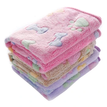 

3 Pack Blankets Super Soft Fluffy Cute Pet Blanket Coral Fleece Throw for Dog Puppy Cat Pink Brown Purple 30X 20 Inch