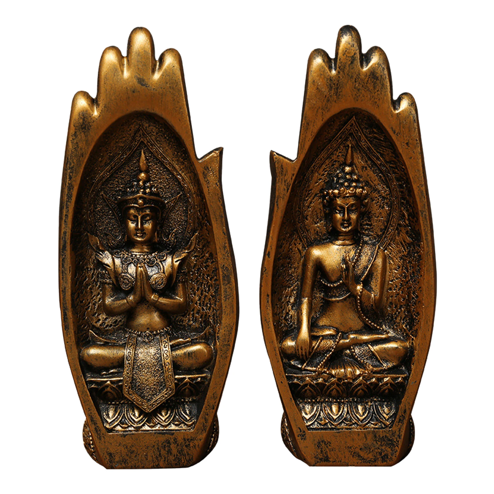 2 шт. статуи Зена Смола индийские украшения аксессуары украшение для дома Йога