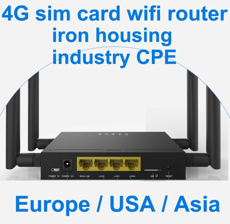 GC111 300Mbps 4G LTE WiFi Router CAT4 Industrial CPE strong signal Suport 32 Wifi users With Sim Card Slot