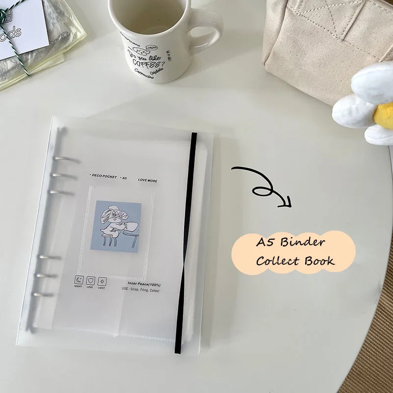 SKYSONIC A5 Binder Ring Collect Book - Photo Organizer & Journal Planner with Bullet Cover Stationery