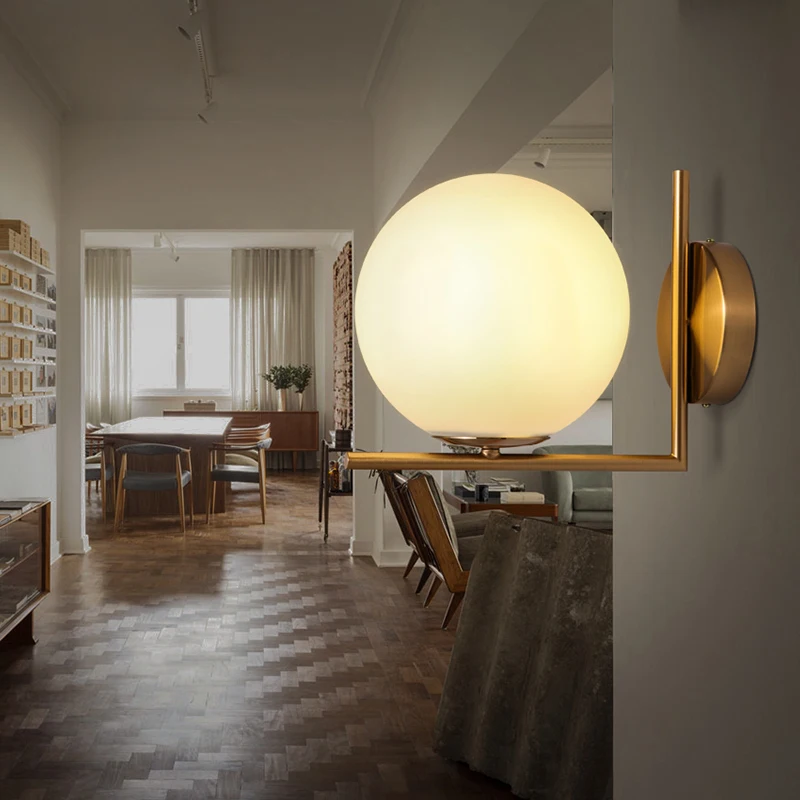 Современный стиль гостиной, спальни, минималистичный подвесной светильник для ресторана, скандинавский светодиодный светильник для украшения одежды, подвесной светильник со стеклянным шаром