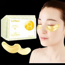 10 Pairs/Pack Gold Gel Eye Mask For Dark Circles Fine Lines Eye Bags Removal Hydrating Lifting Firming