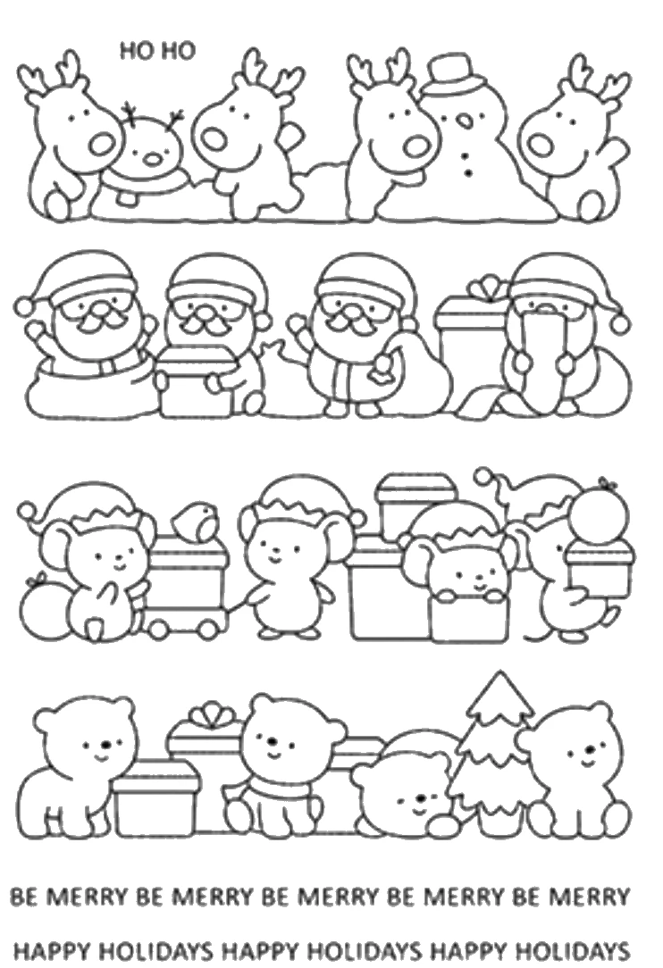 Christmas animal Transparent Clear Silicone Stamp Seal DIY Scrapbooking photo Album Decorative B078 | Дом и сад