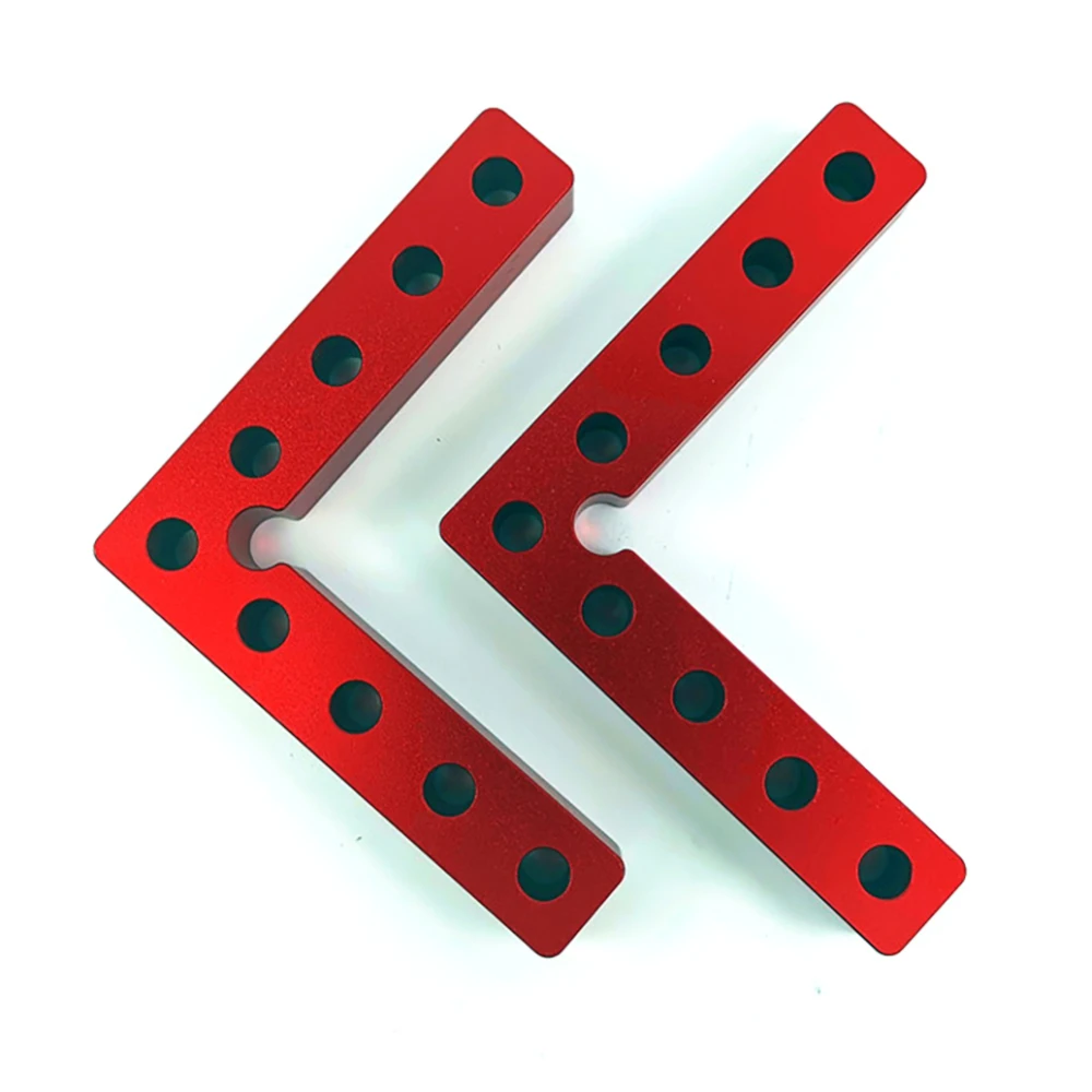 Woodworking 90 Degrees L-Shaped Auxiliary Fixture Right Angle Positioning Ruler Splicing Board Fixing Clip Measuring Tool