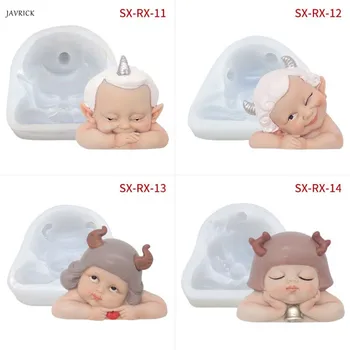 

Cute Deer Elves Figures Epoxy Resin Mold Resin Keychain Pendant Slilcone Mold Resin Casting Jewelry Making Tools