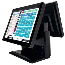 15 дюймов двойной сенсорный экран POS/все в одном банке для кредитной карты терминал оплаты POS системы