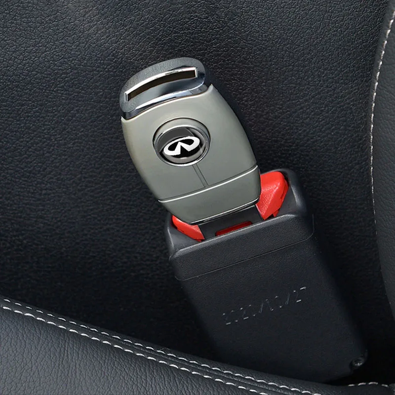 1pcs Car Seat Belt Buckle Extender Buckle Insert Plug Clip for Infiniti FX35 Q50 Q30 ESQ QX50 QX60 QX70 EX JX35 G35 G37 Style