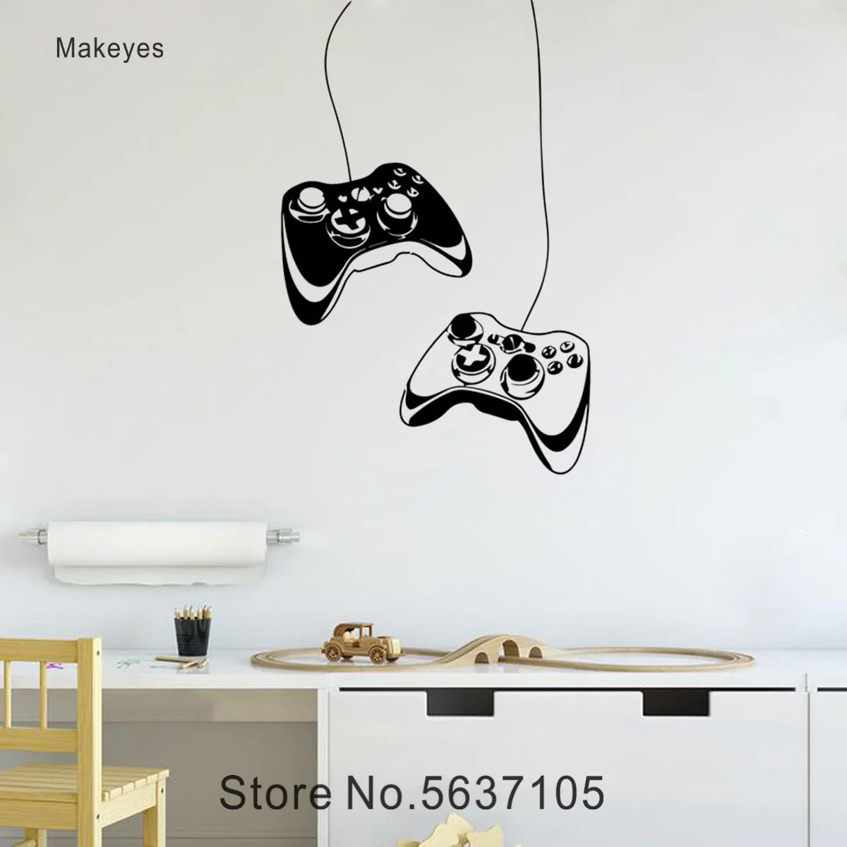 Игровые настенные стикеры Makeyes для игр Настенная Наклейка в детской комнате