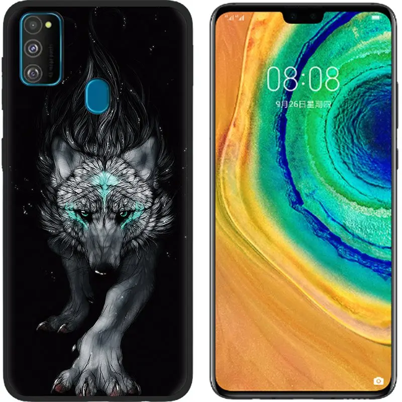 Picture 17 Противоударная задняя крышка для телефона samsung M30S цветной чехол для телефона окрашенный ТПУ силиконовый задний модный абажур дизайн - Цвет: Picture 17