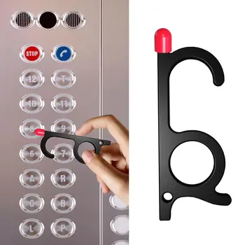 

EDC Door Opener Non-contact Elevator Button Pressing Easy To Carry Key Tool For Outdoor Public Areas Support Dropshipping