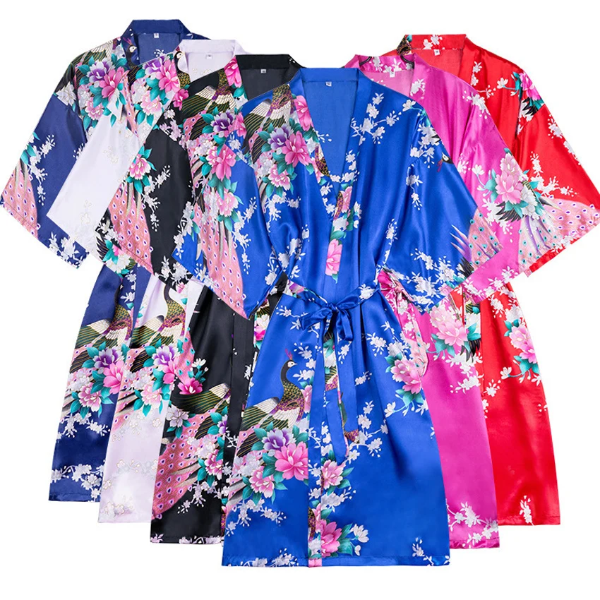 Короткое Кимоно в японском стиле асаин платье юката Haori женская ночная одежда для