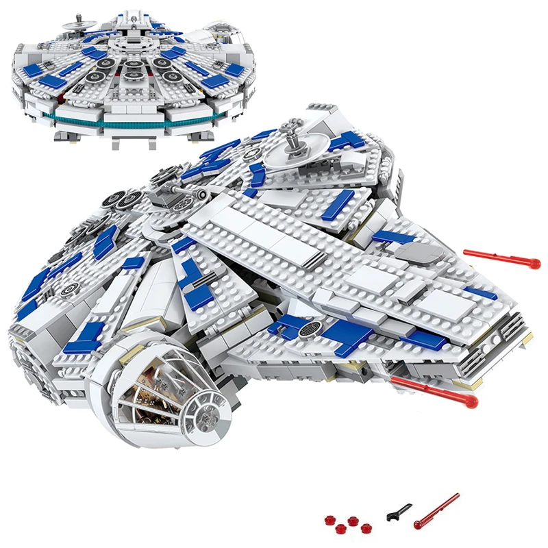 

Building Blocks Fit Brand Star Millennium Wars 1482pcs Falcon Spacecraft Block With Mini StarWars Action Figures Toys For Kid