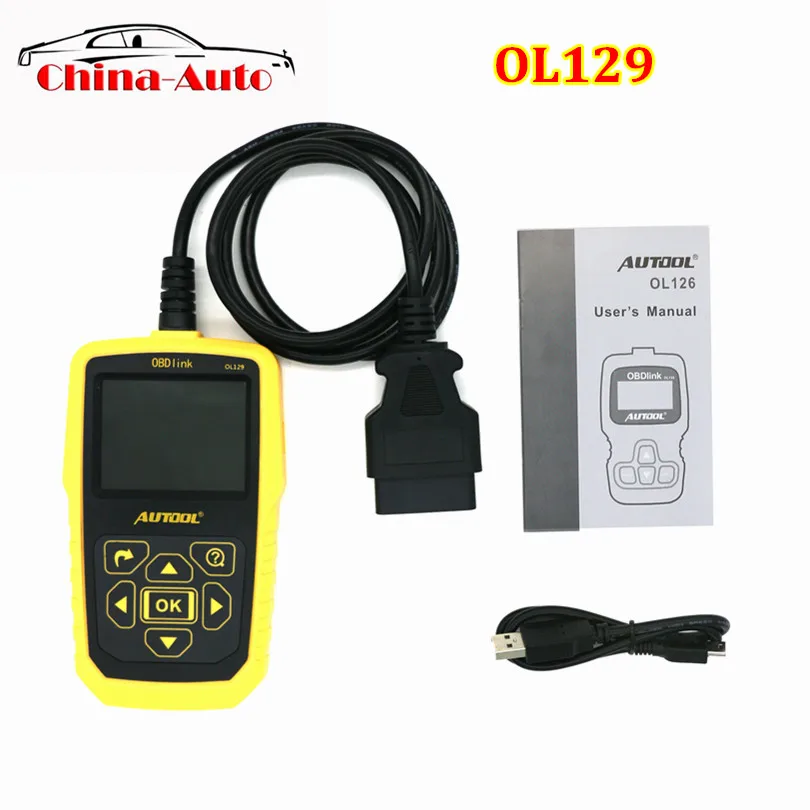 Автоматический сканер кода для монитора аккумулятора AUTOOL OL129 и OBD/EOBD + CAN